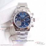 JF Factory Rolex Cosmograph Daytona 40mm 7750 Automatic Watch - Blue Dial Oyster Band
